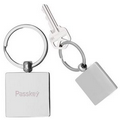 Square Metal Keychain